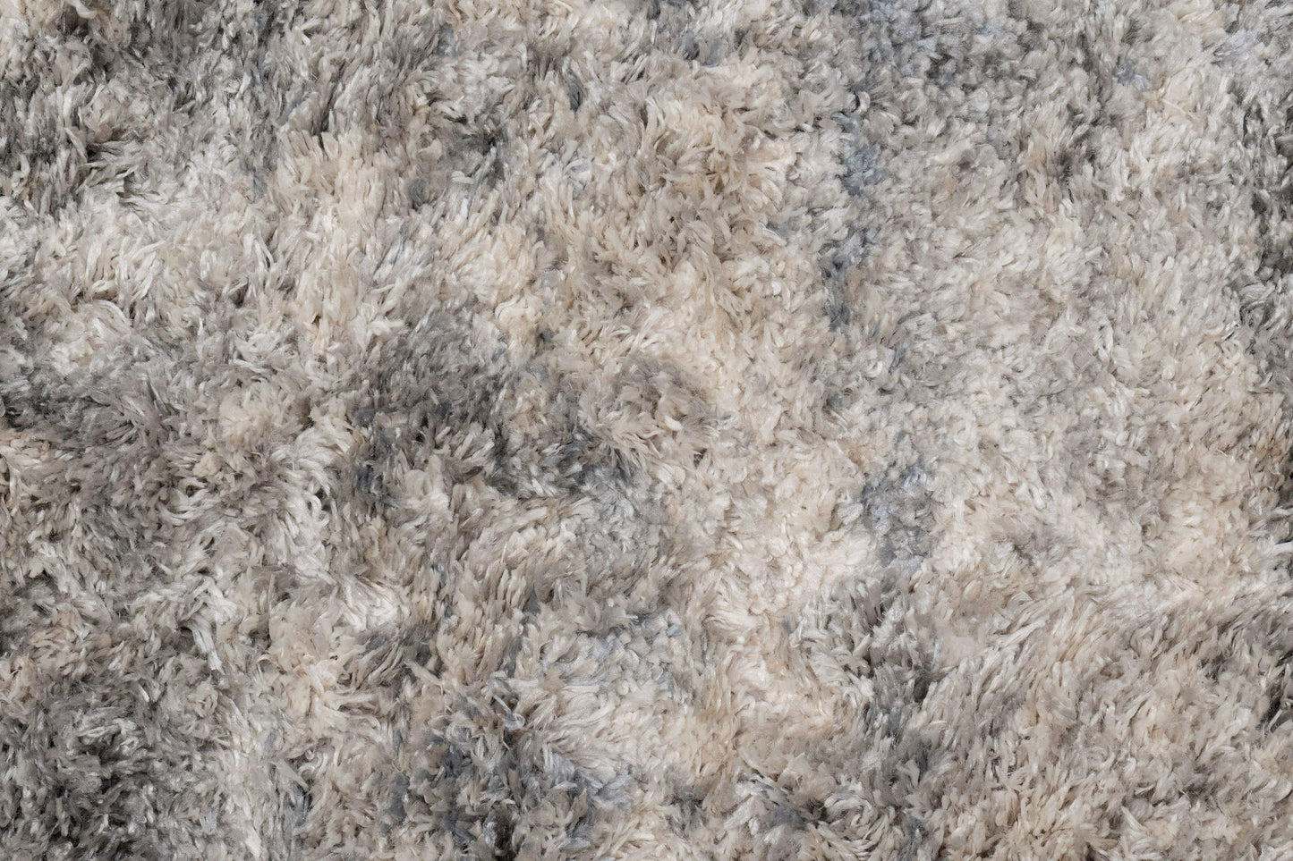 Reverie Contemporary Cream/Grey Geometric High Pile Rug