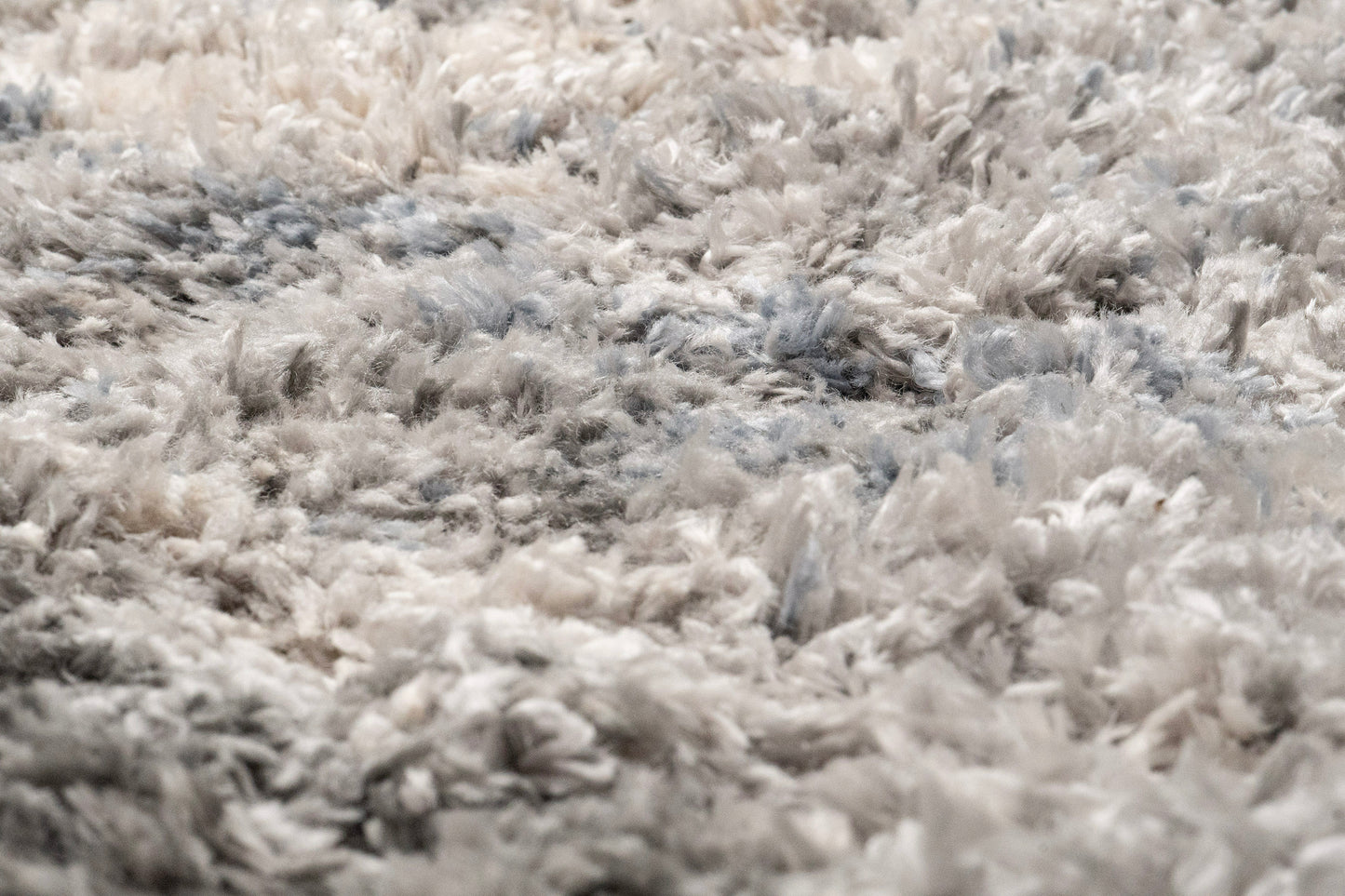 Reverie Contemporary Cream/Grey Geometric High Pile Rug