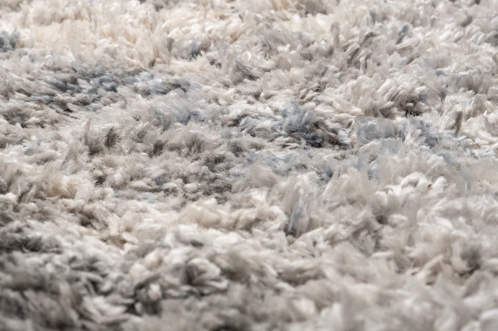 Reverie Contemporary Cream/Grey Geometric High Pile Rug