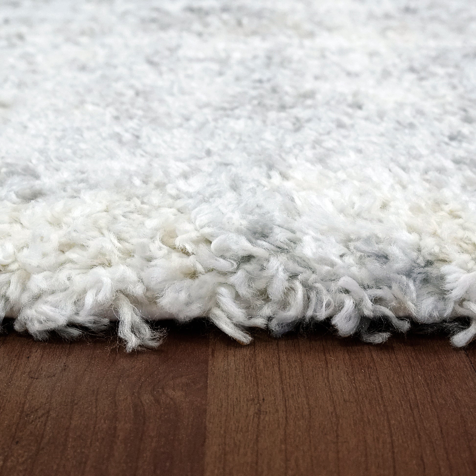 Reverie Contemporary Cream/Grey Geometric High Pile Rug