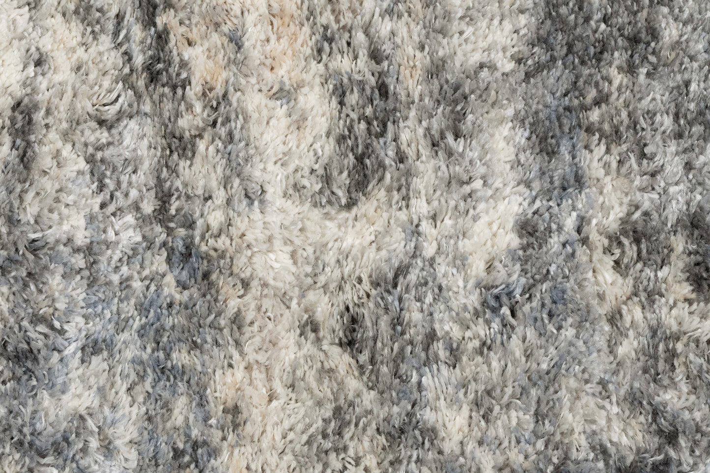 Reverie Contemporary Cream/Grey Geometric High Pile Rug