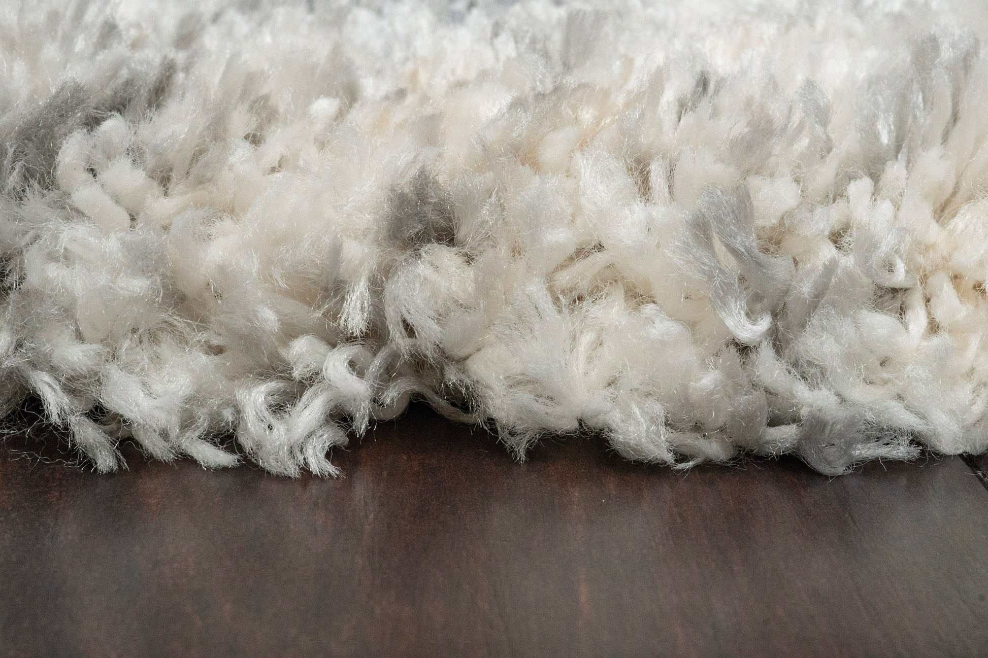 Reverie Contemporary Cream/Grey Geometric High Pile Rug