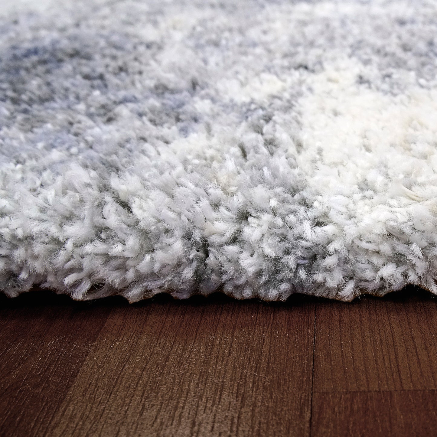 Reverie Contemporary Cream/Grey Geometric High Pile Rug