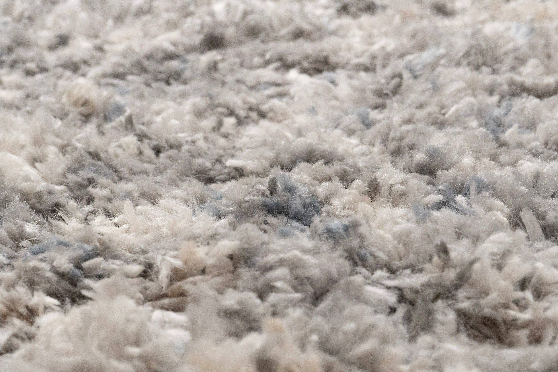 Reverie Contemporary Cream/Grey Geometric High Pile Rug