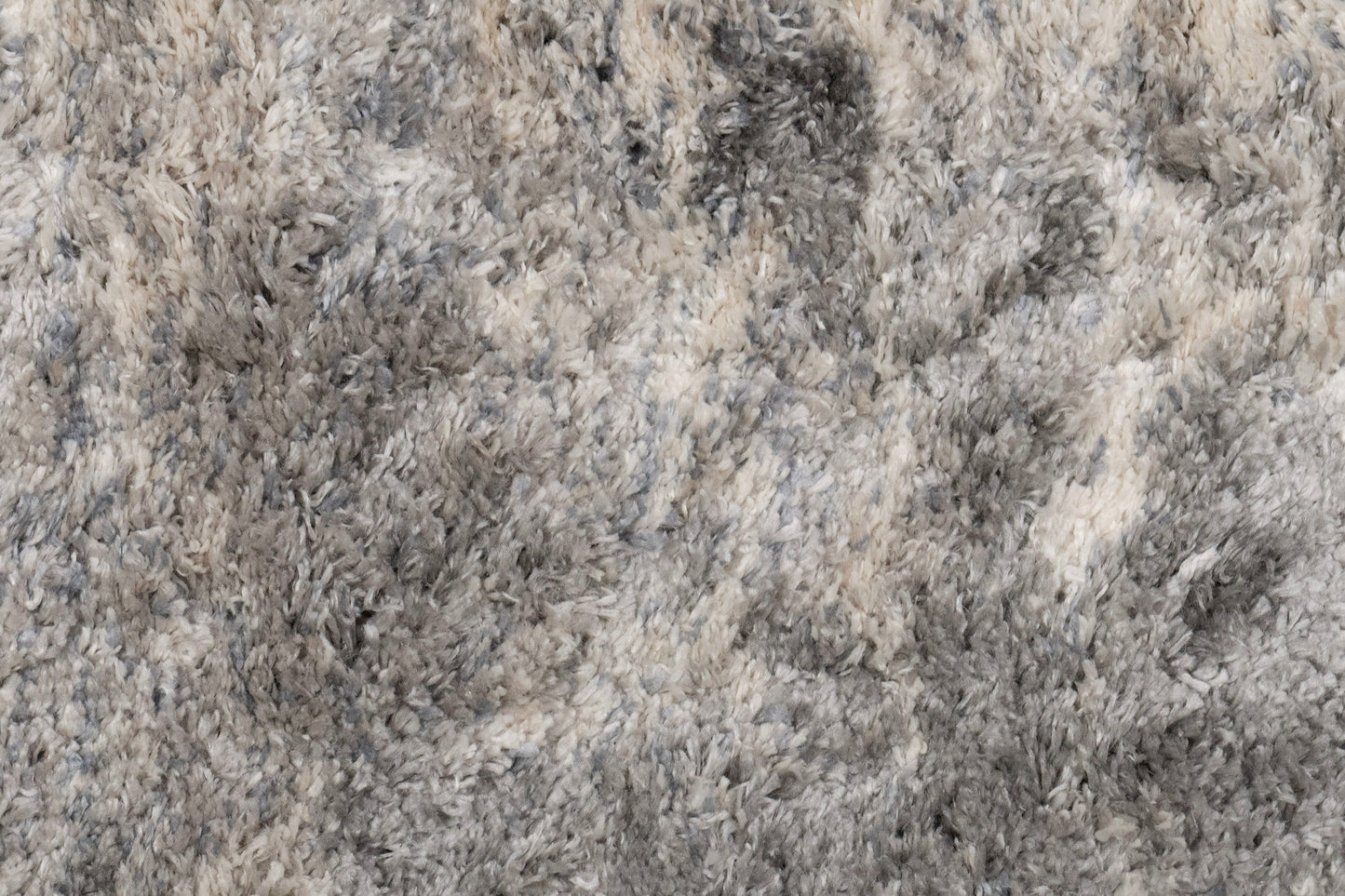 Reverie Contemporary Cream/Grey Geometric High Pile Rug