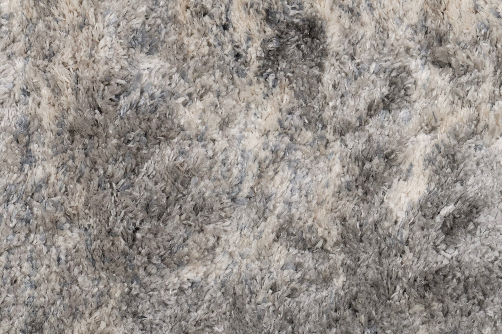 Reverie Contemporary Cream/Grey Geometric High Pile Rug