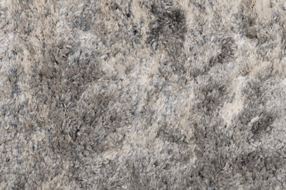 Reverie Contemporary Cream/Grey Geometric High Pile Rug