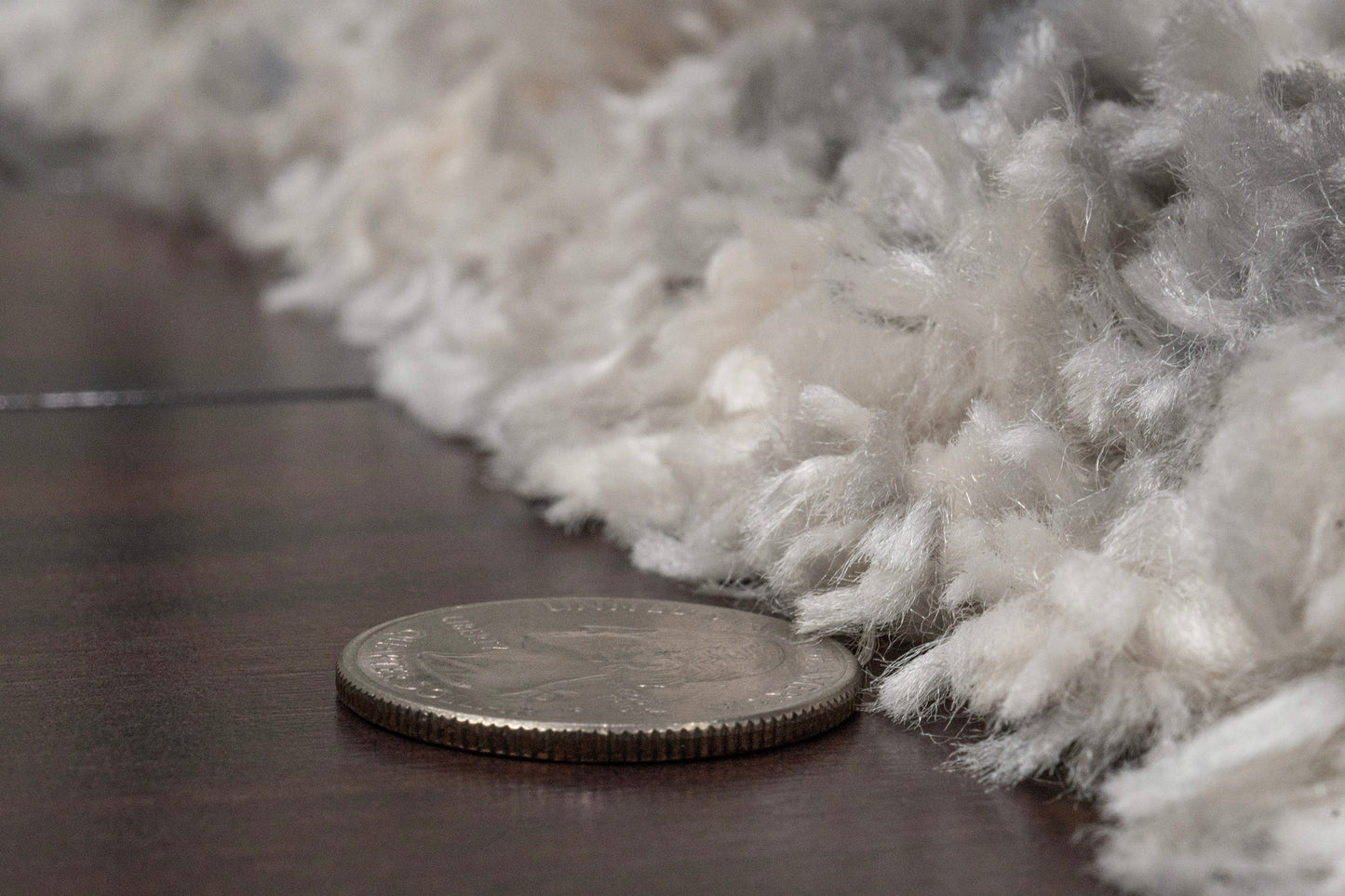 Reverie Contemporary Cream/Grey Geometric High Pile Rug