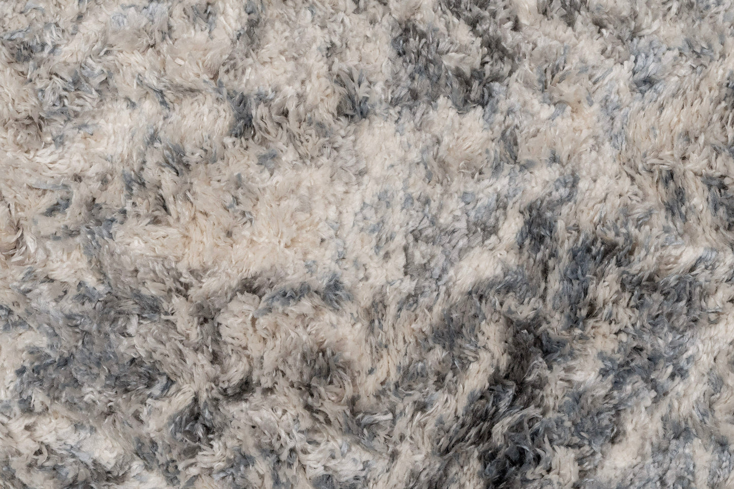 Reverie Contemporary Cream/Grey Geometric High Pile Rug