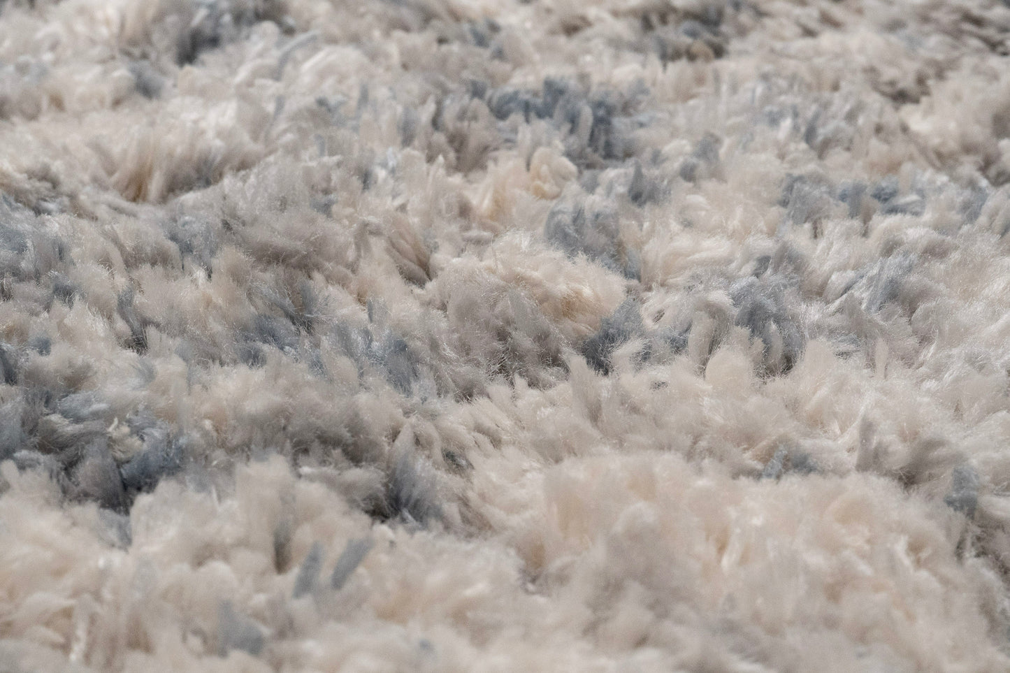Reverie Contemporary Cream/Grey Geometric High Pile Rug
