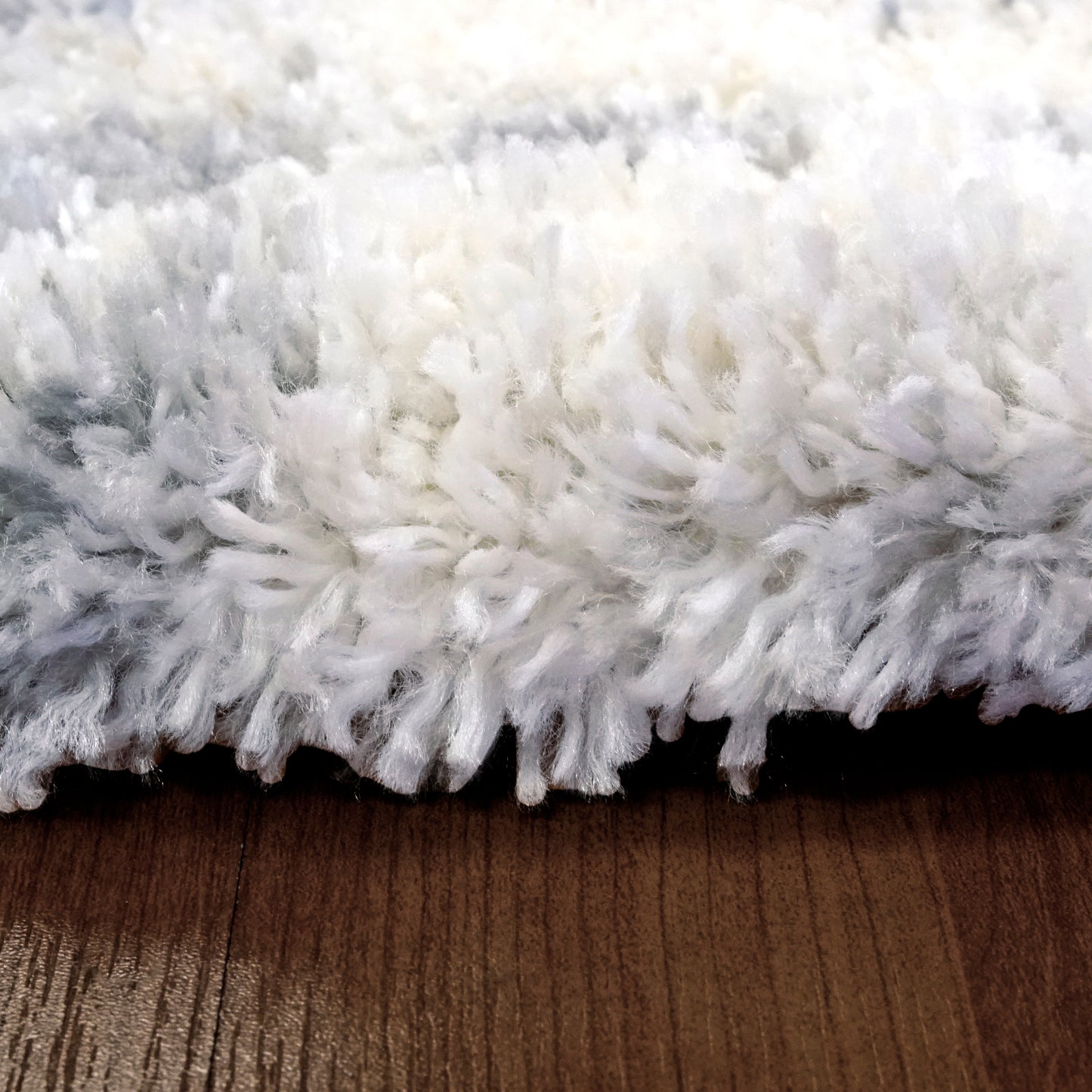 Reverie Contemporary Cream/Grey Geometric High Pile Rug