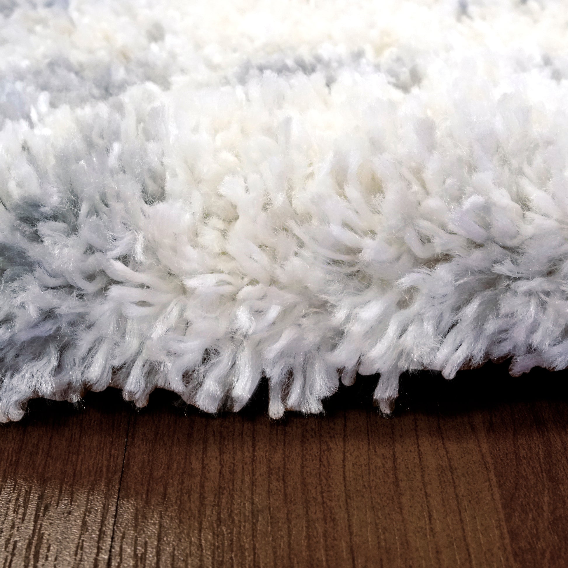 Reverie Contemporary Cream/Grey Geometric High Pile Rug