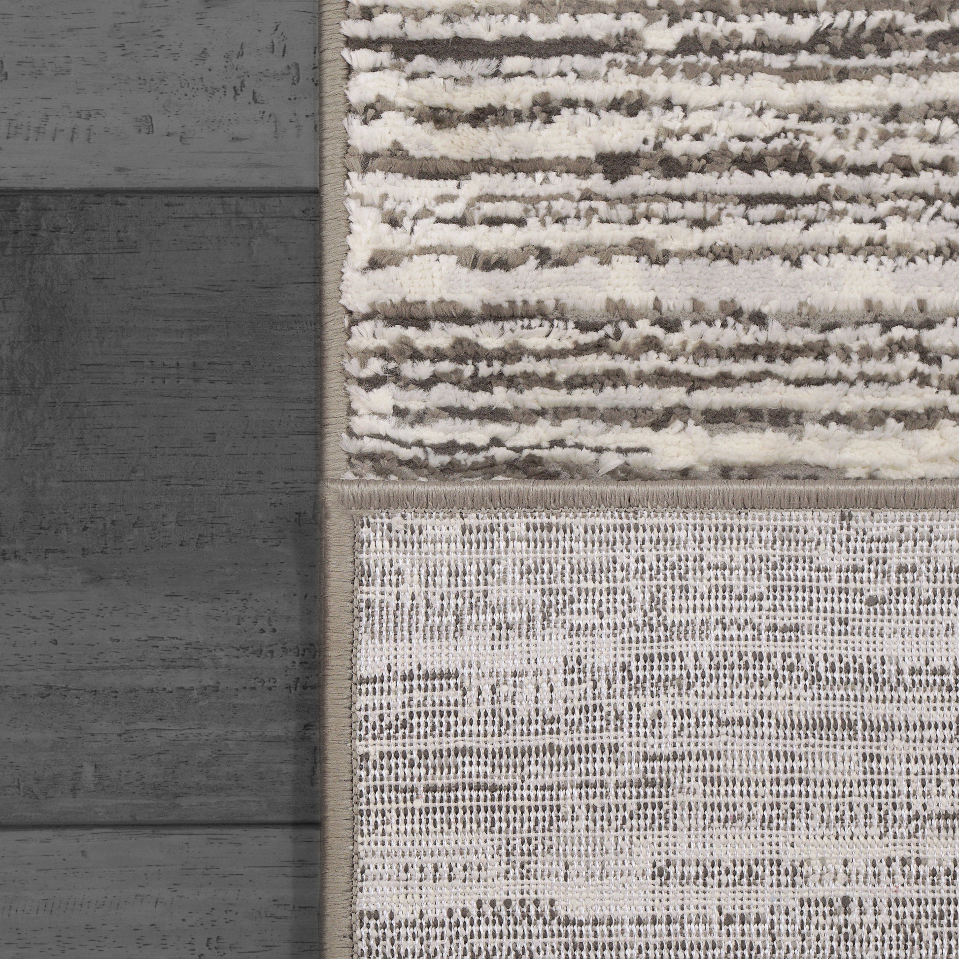 Rori Modern Grey/Charcoal Bordered Medium Pile Rug