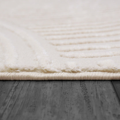 Rori Modern Ivory/Grey Geometric Medium Pile Rug