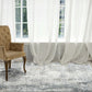 Ruby Modern Ivory/Grey Distressed Medium Pile Rug