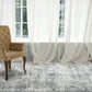 Ruby Transitional Ivory/Grey Distressed Medium Pile Rug