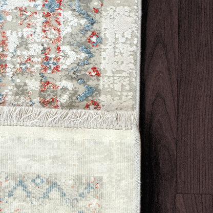 Ruby Transitional Multi Distressed Medium Pile Rug