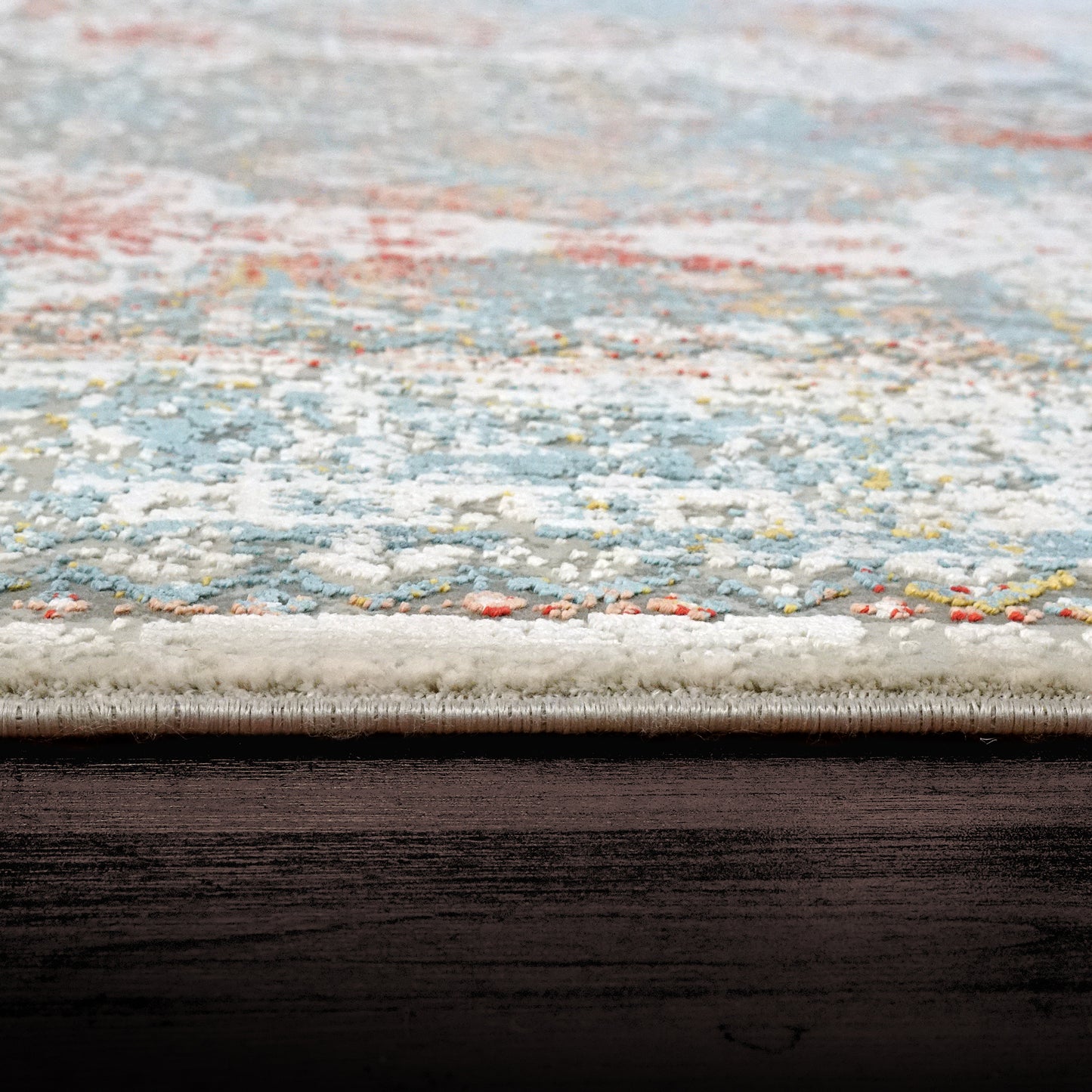 Ruby Transitional Multi Distressed Medium Pile Rug