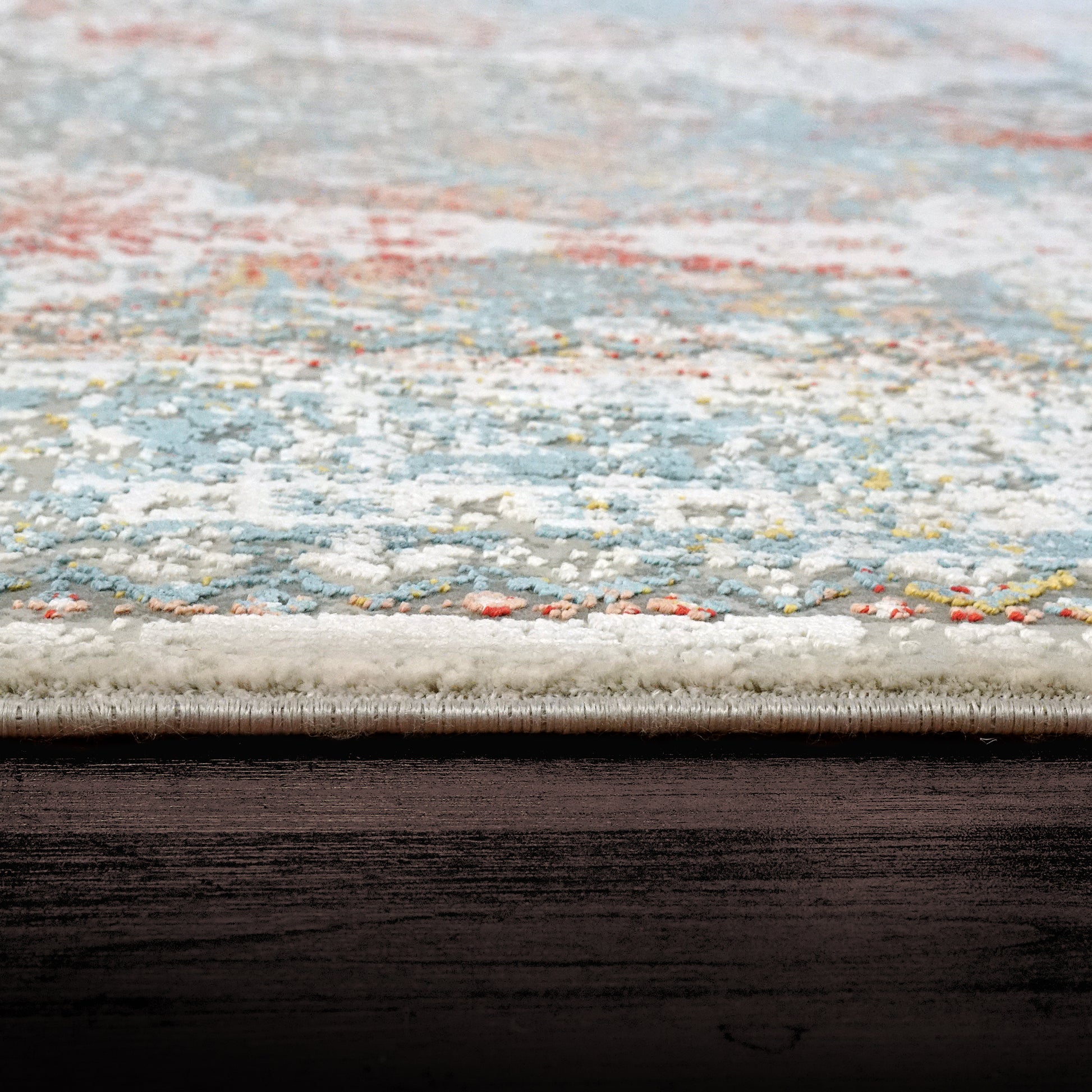 Ruby Transitional Multi Distressed Medium Pile Rug
