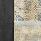 Ruby Modern Ivory/Blue Abstract Medium Pile Rug
