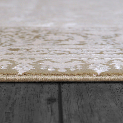 Ruby Transitional Beige/Ivory Oriental Medium Pile Rug