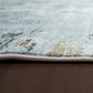 Ruby Transitional Grey Distressed Medium Pile Rug
