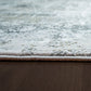 Ruby Transitional Ivory/Grey Distressed Medium Pile Rug