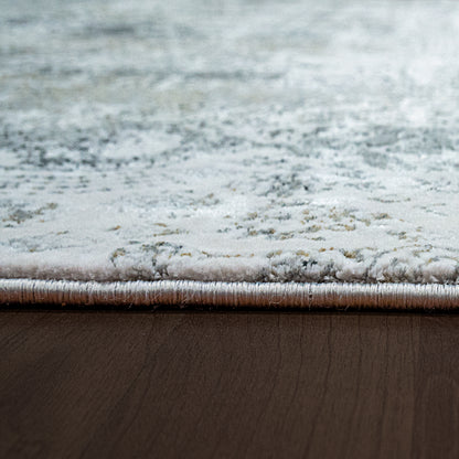 Ruby Transitional Ivory/Grey Distressed Medium Pile Rug