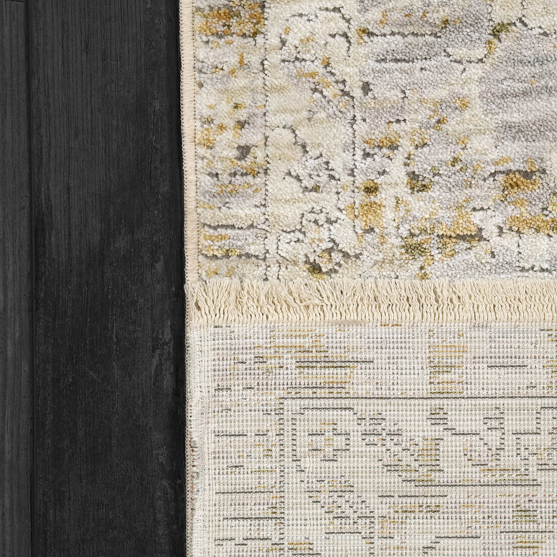 Skyler Transitional Grey/Green Abstract High-Low Rug