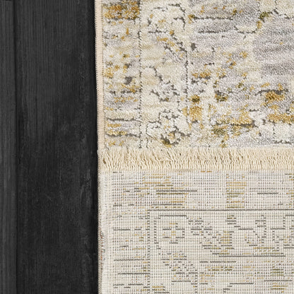 Skyler Transitional Grey/Green Abstract High-Low Rug