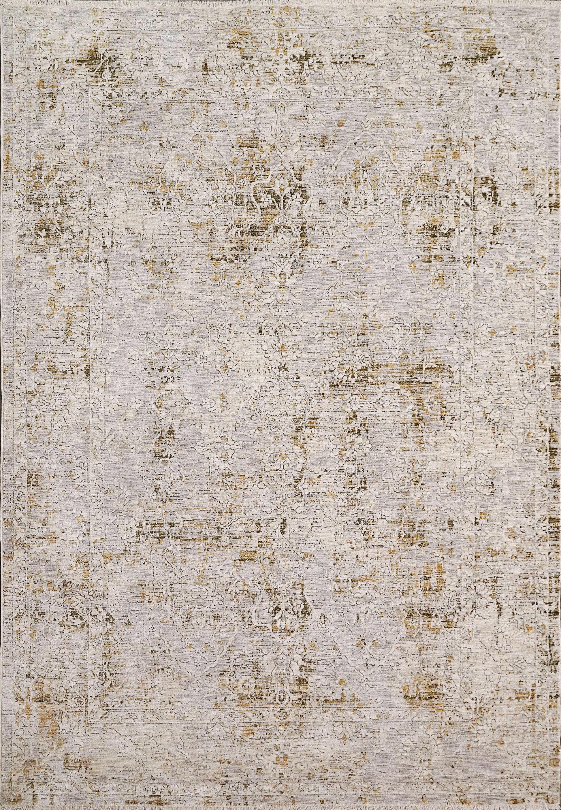 Skyler Transitional Grey/Green Abstract High-Low Rug