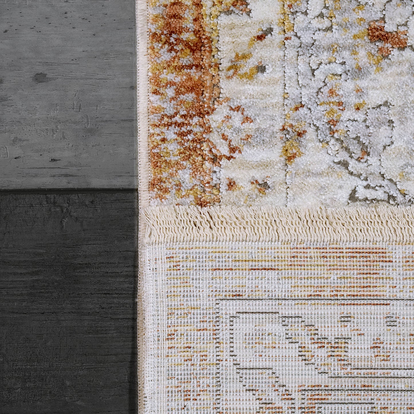 Skyler Transitional Grey/Copper Abstract High-Low Rug