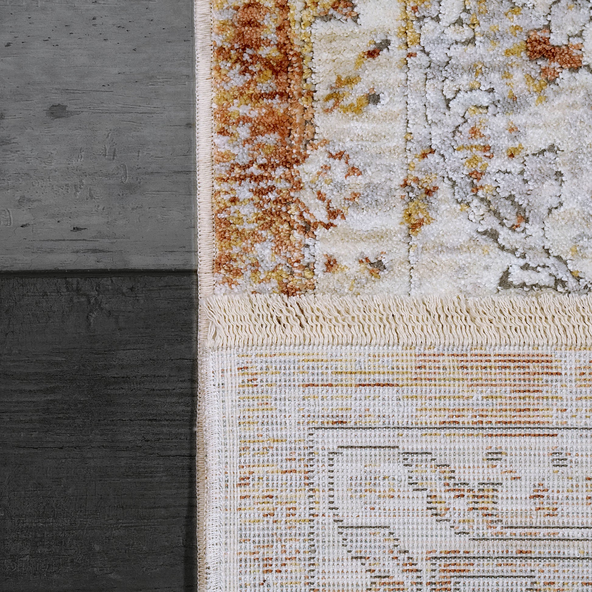 Skyler Transitional Grey/Copper Abstract High-Low Rug