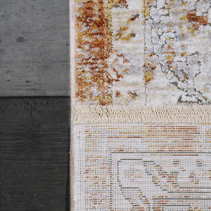 Skyler Transitional Grey/Copper Abstract High-Low Rug