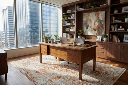 Skyler Transitional Grey/Copper Abstract High-Low Rug