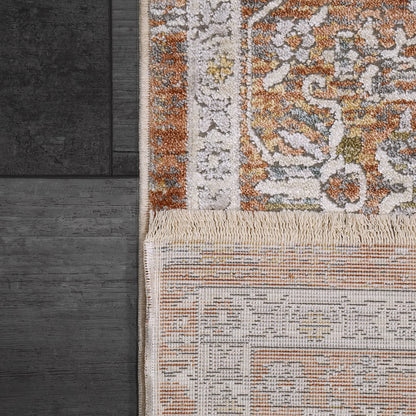 Skyler Transitional Copper/Multi Oriental High-Low Rug