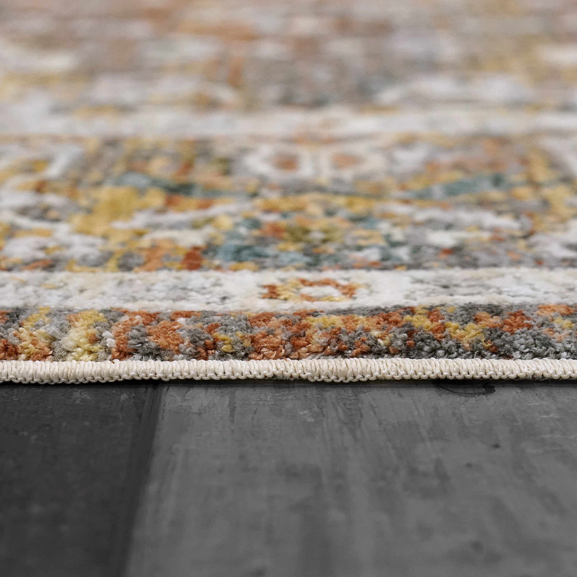 Skyler Transitional Copper/Multi Oriental High-Low Rug
