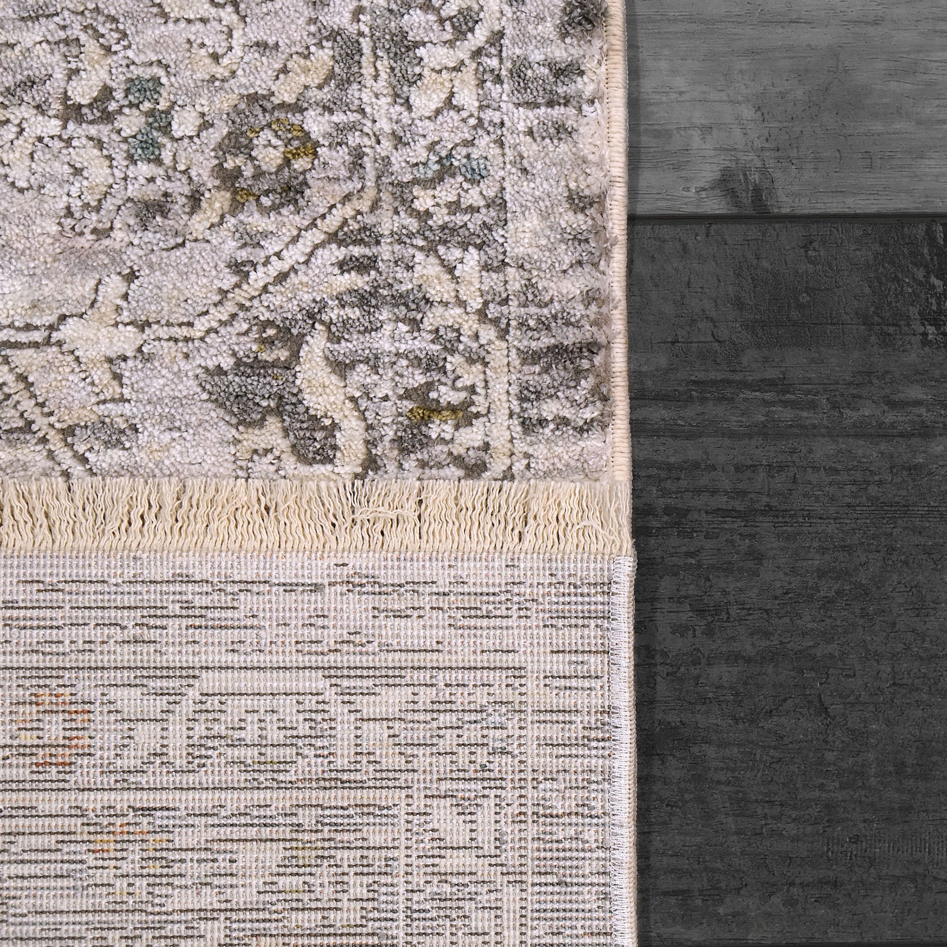 Skyler Transitional Grey/Multi Oriental High-Low Rug
