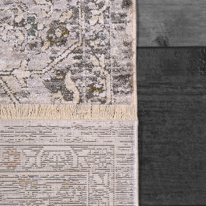Skyler Transitional Grey/Multi Oriental High-Low Rug