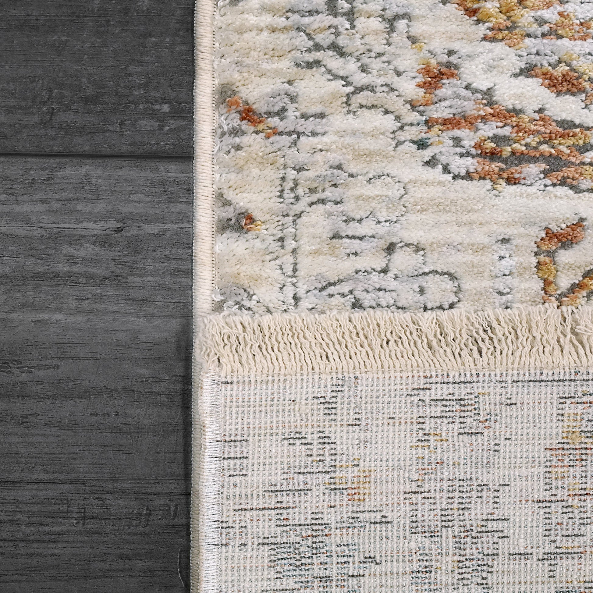 Skyler Transitional Ivory/Multi Oriental High-Low Rug