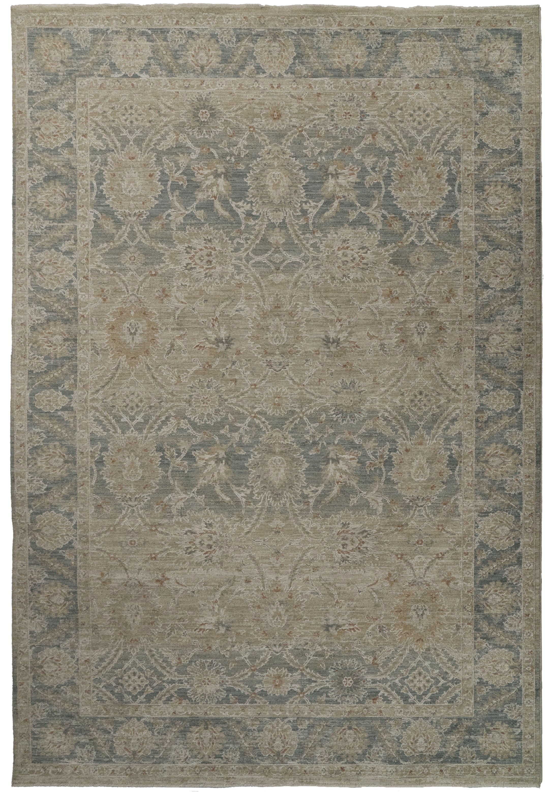 Solace Traditional Cream/Beige/Navy Rug