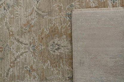 Solace Traditional Cream/Grey/Rust Floral Medium Pile Rug