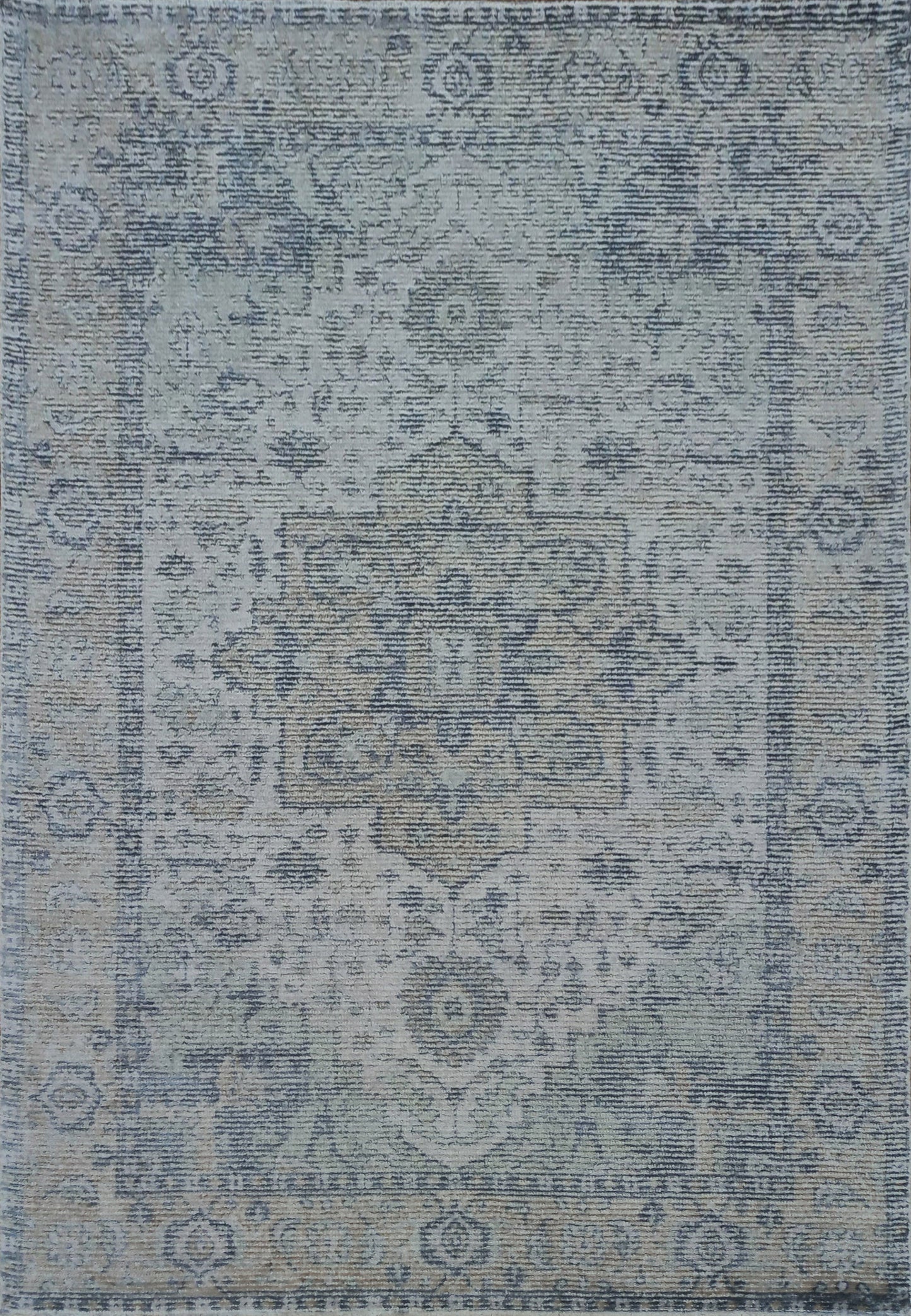 Stefano Traditional Beige/Navy Medallion Medium Pile Rug