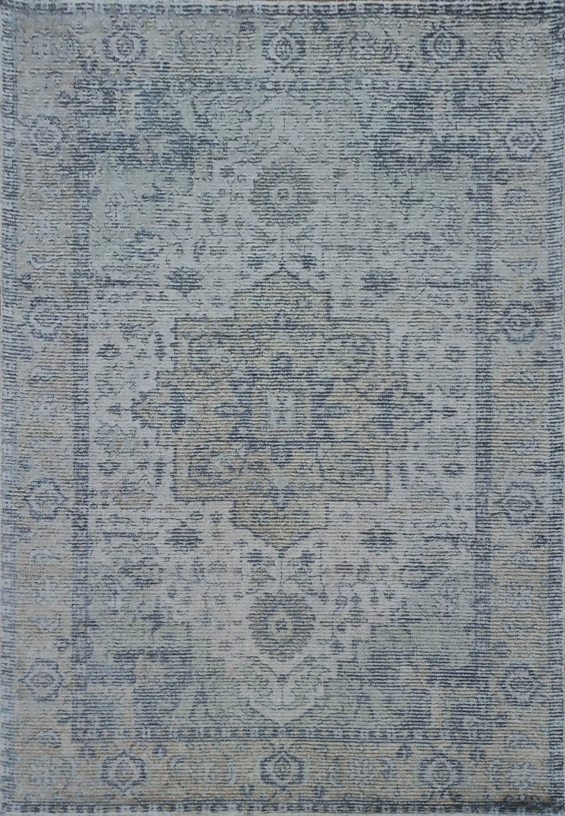Stefano Traditional Beige/Navy Medallion Medium Pile Rug