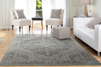 Stefano Traditional Beige/Taupe/Grey Medallion Medium Pile Rug