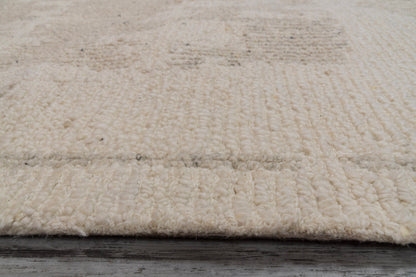 Teak Modern Ivory Geometric Medium Pile Rug