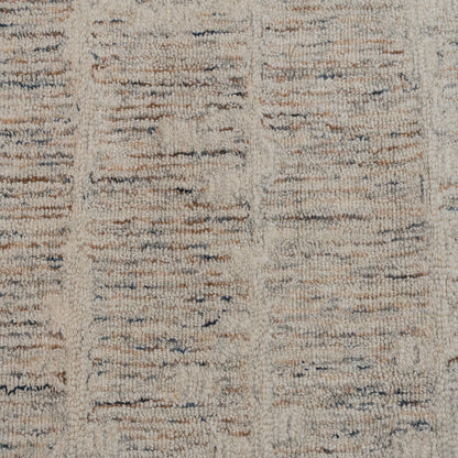 Teak Modern Ivory/Multi Abstract Medium Pile Rug
