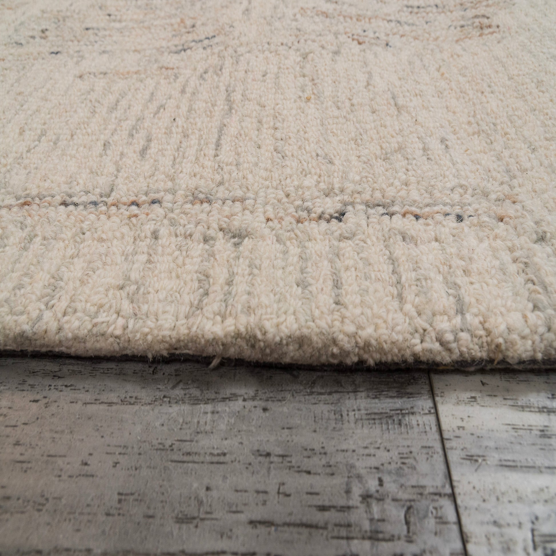 Teak Modern Ivory/Multi Abstract Medium Pile Rug