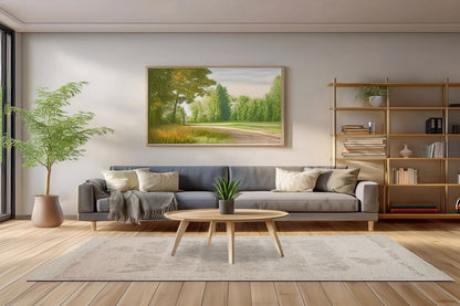 Teak Modern Ivory/Multi Abstract Medium Pile Rug