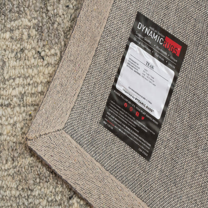 Teak Modern Taupe Abstract Medium Pile Rug